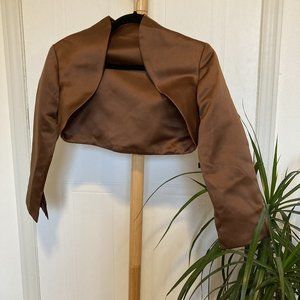 Brown cropped bolero